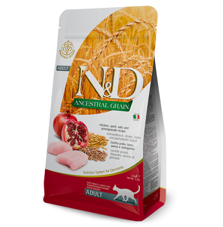 Farmina N&D Ancestral Grain Adult Cat Chicken and Pomegranate 300 г